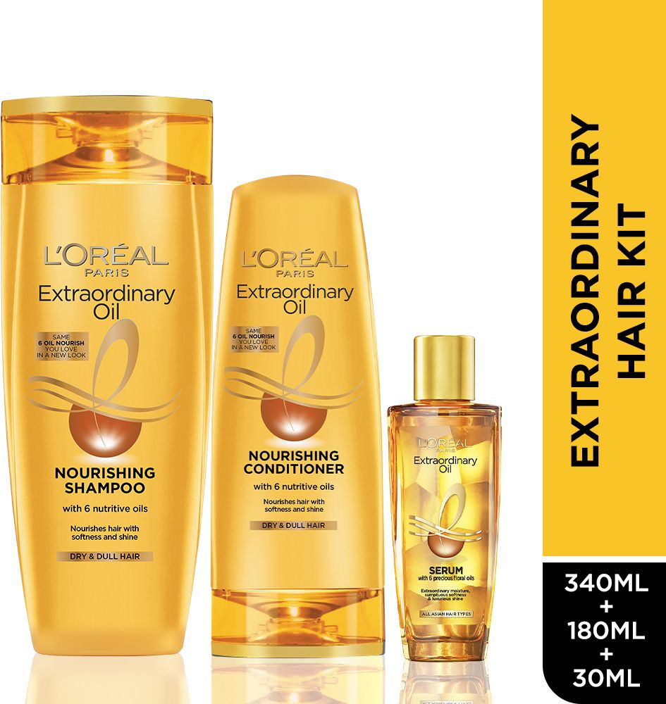 Extraordinary Oil Shampoo (340 ml) + Conditioner (180 ml) + Serum (30 ml)