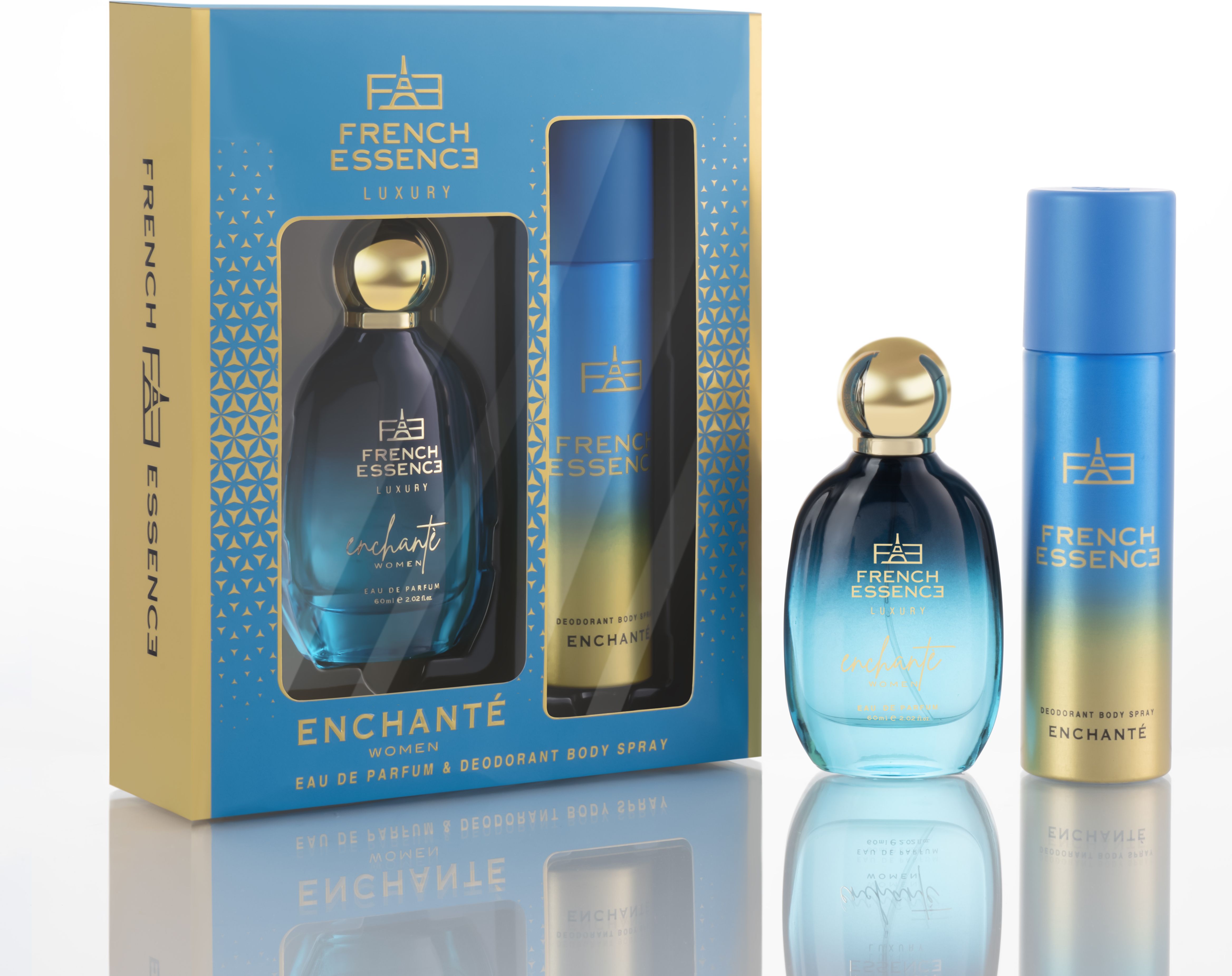 french essence Luxury Gift Pack - Enchante(150Ml Deodorant & 60Ml Perfume)-picture-45