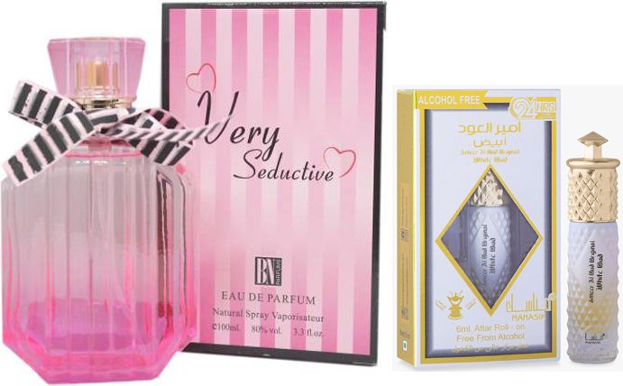 bn parfums Very Seductive Perfume 100ml & White Oud Attar 6ml-picture-32