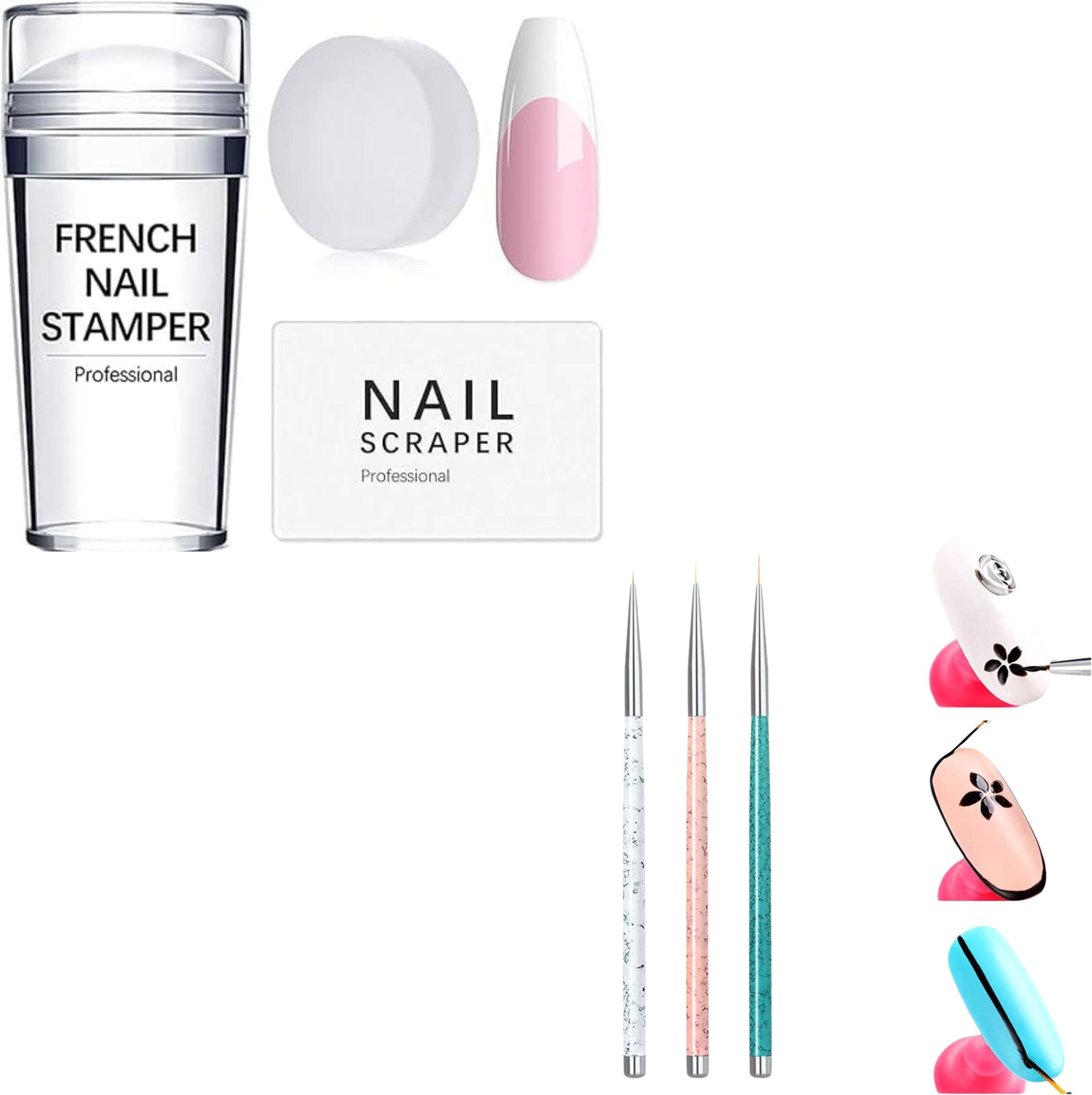 rishvi Transparent Nail Stamper Kit for Manicure Nail Printing & Detailing-picture-20