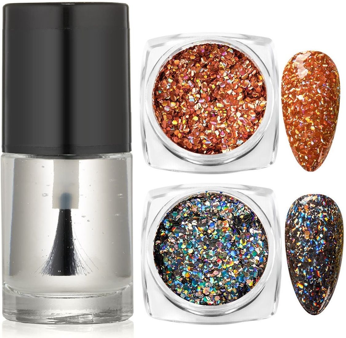 myeong Nail Polish Multicolored glitter-picture-16