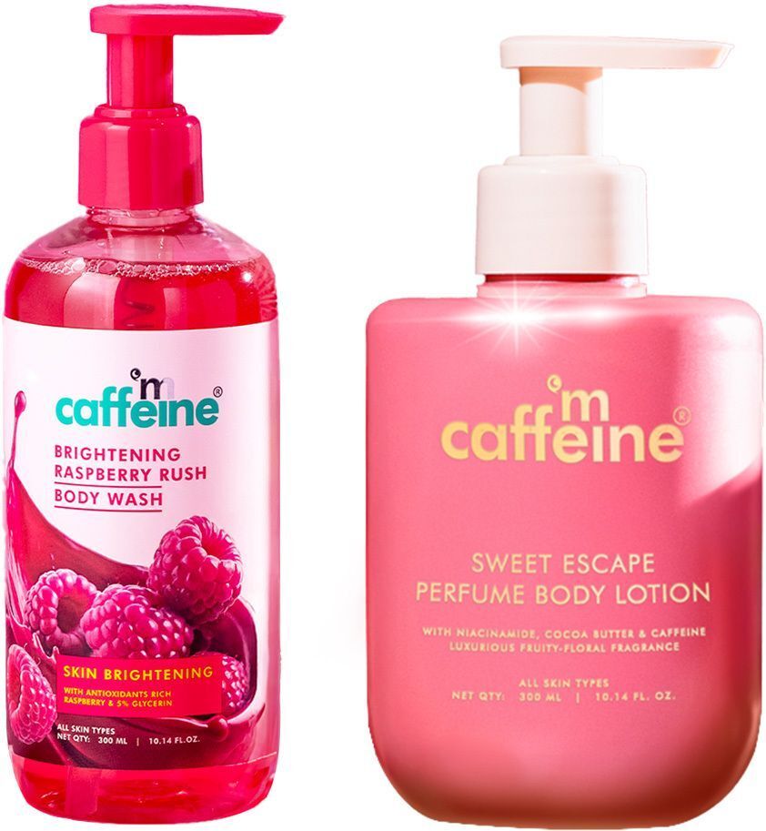 mcaffeine Berry Brightening & Glow Combo | Raspberry Body Wash & Sweet Escape Body Lotion-picture-11