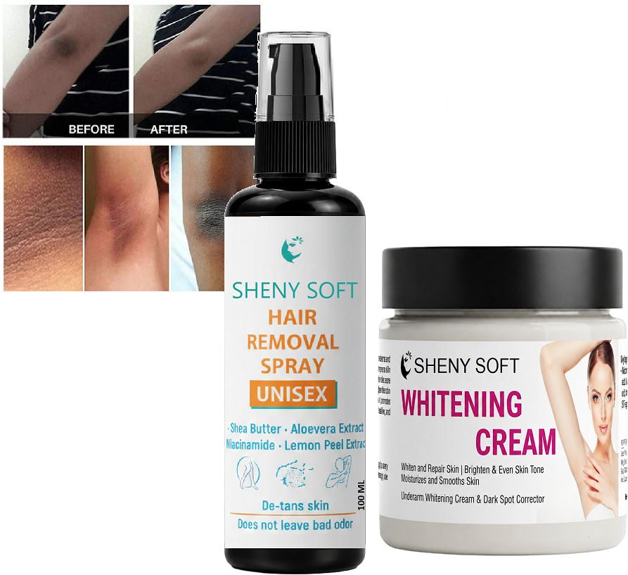 Underarm Whitening Cream and Hair Removal Spray for Soft & Clear Skin-image-29
