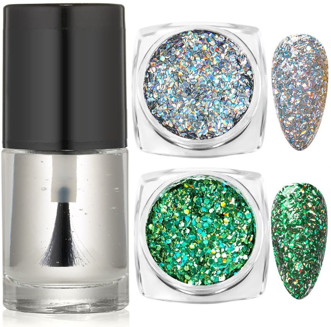 myeong Multicolor glitter eyeshadow powder & Glue-picture-26