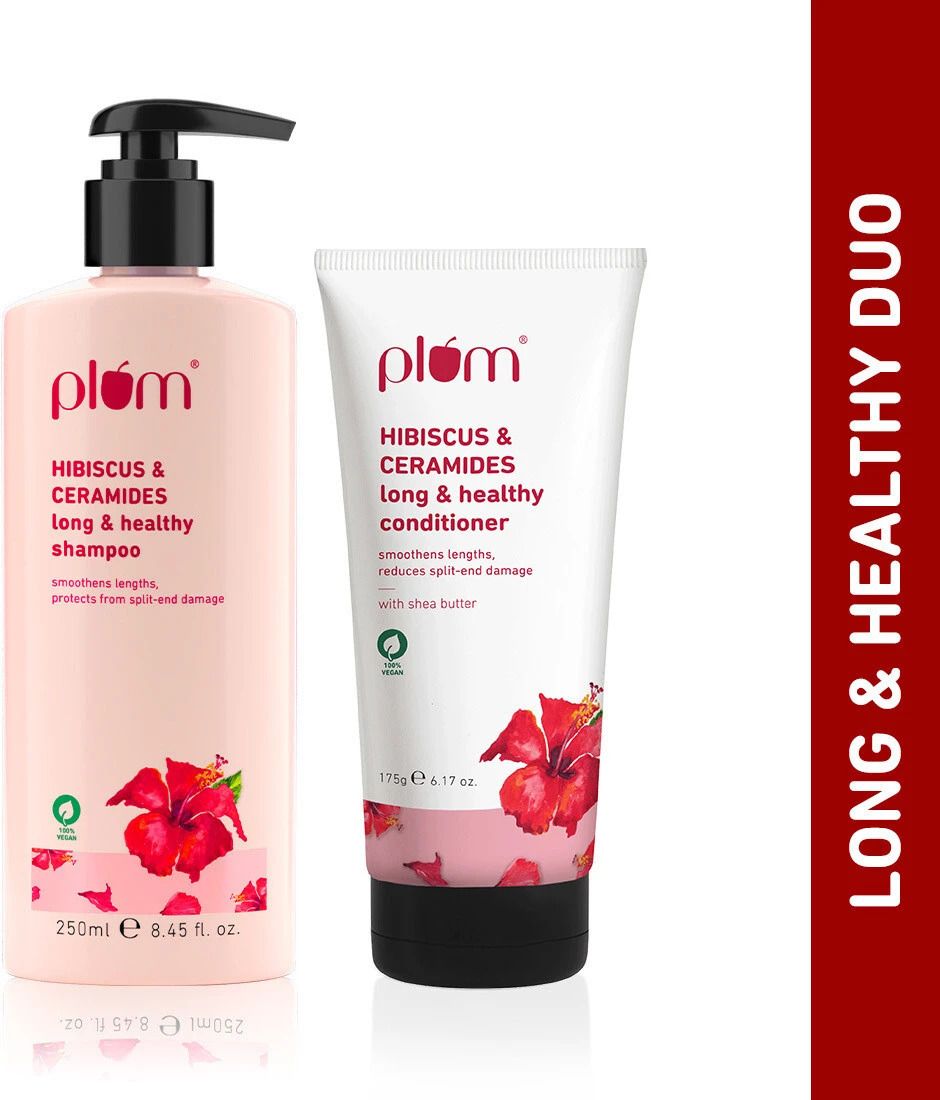 plum & Ceramides Long and Healthy Hair Duo | Shampoo and Conditioner | Repairs Split Ends, Smoothens Strands-picture-26