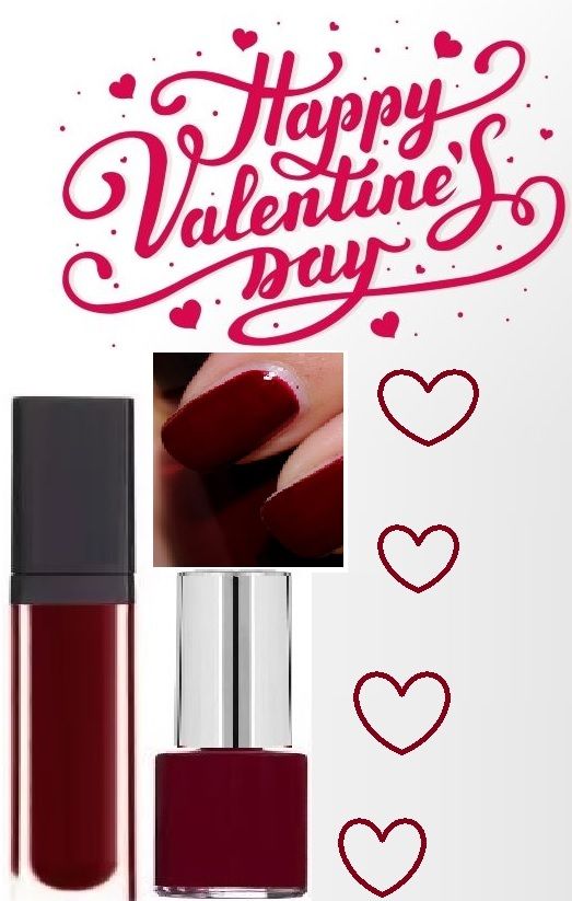 Long Lasting Non Toxic Professional Maroon Nail Polish MAROON with maroon lipstick-image-19