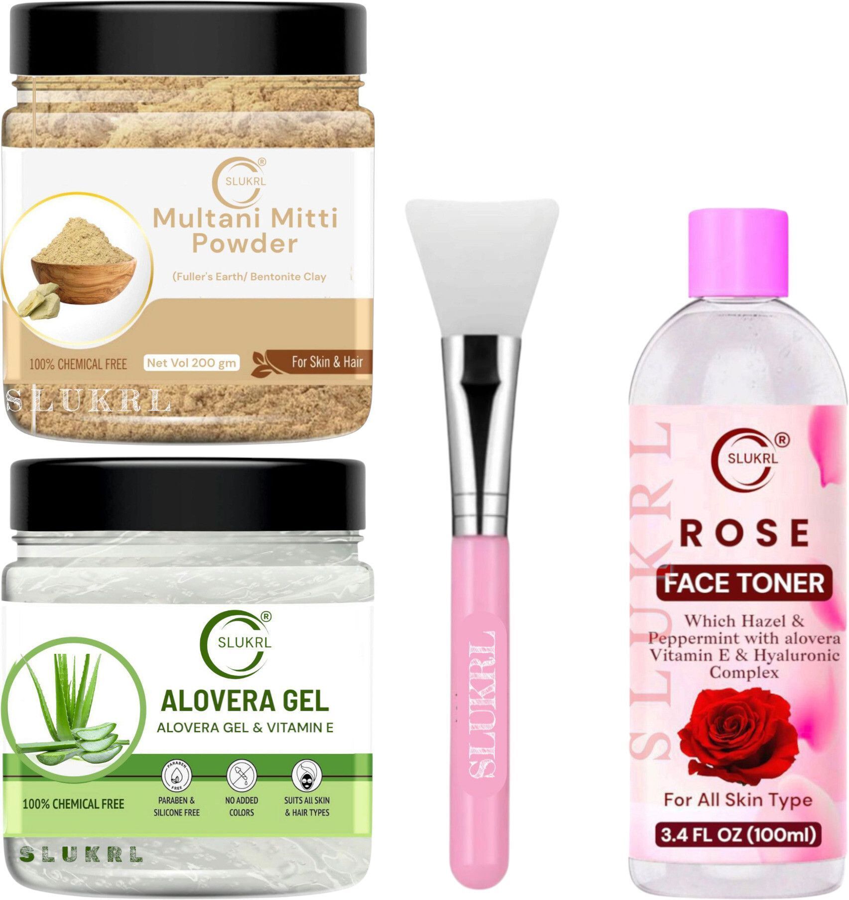 slukrl Aloe Vera Gel and Multani Mitti for Skin Glow & Hair Fall Control Women & Men-picture-30