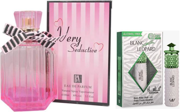 bn parfums Very Seductive Perfume 100ml & Blanc Leopard Attar 6ml-picture-28