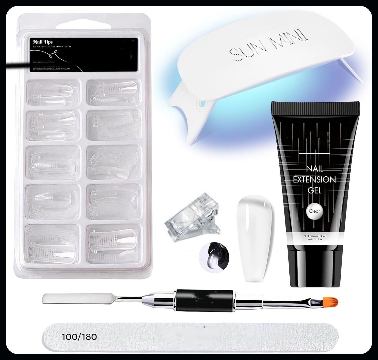 huge leaf NAIL ART KIT POLY GE-L NAIL EXTENTION KIT for Builder UV Nail Art Kit _ck155-picture-3