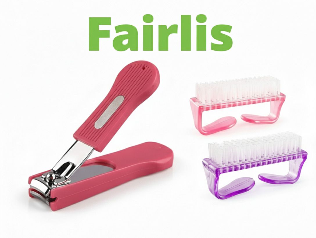 fairlis Easy Grip Nail Cutter with Nail Brush for Nail Cleaning Combo-picture-31