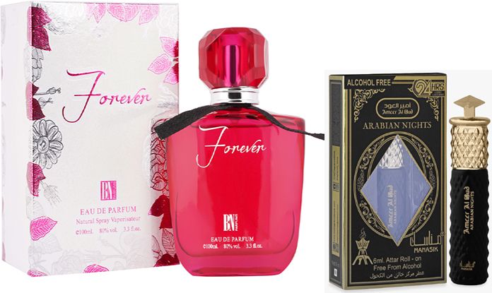 bn parfums Forever Perfumes 100ml & Arabian Nights Attar 6ml-picture-14