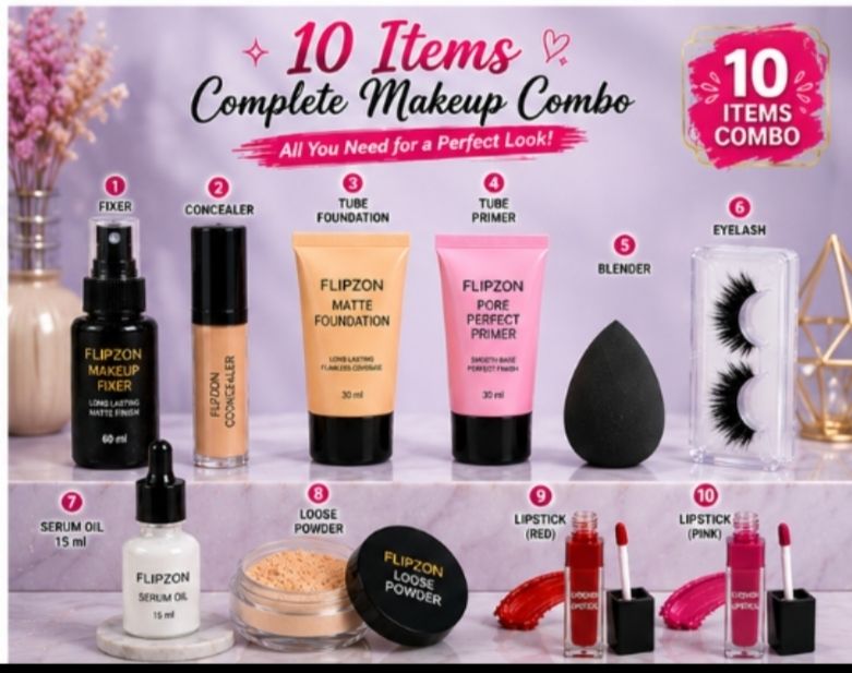 Premium Everyday Makeup Combo Kit – 10 Items-image-41