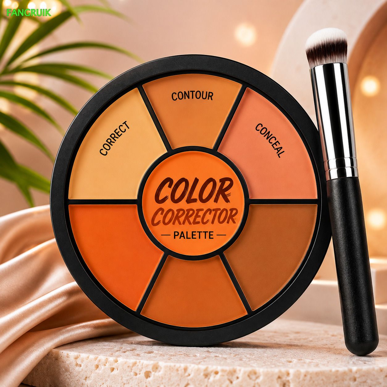 Face Corrector Palette with Blend Ready Coverage for Smooth Makeup Application-image-2