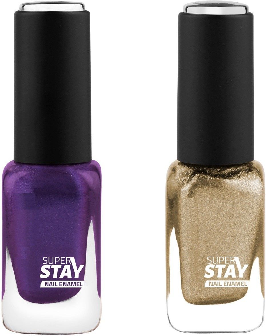 NAIL COMBO WITH GOLD AND PURPLE SHIMMERY FOR GIRLS-image-31