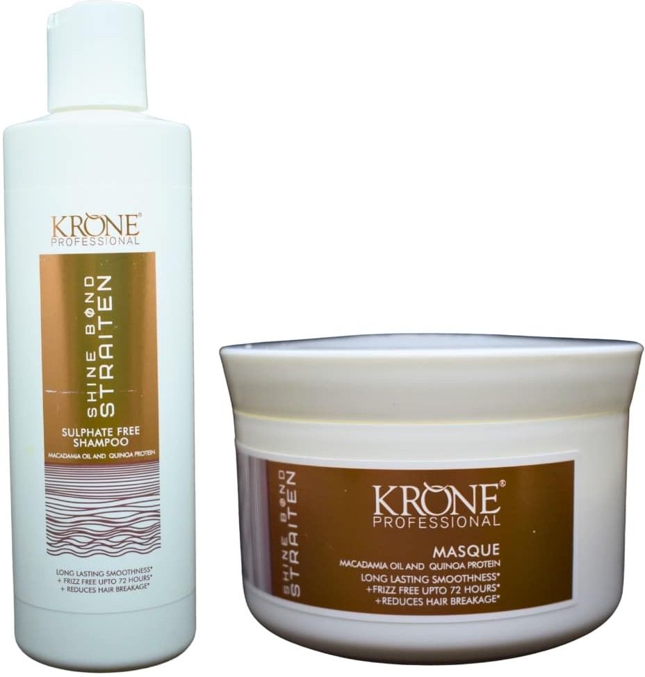 krone Professional Shine Bond Straiten Sulphate Free Shampoo And Masque 200ml Each-picture-15