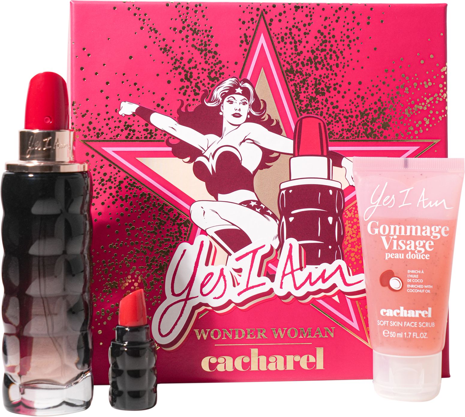 cacharel Yes I Am Set (Eau de Toilette 75ml + 5ml + Face Scrub 50ml)-picture-14