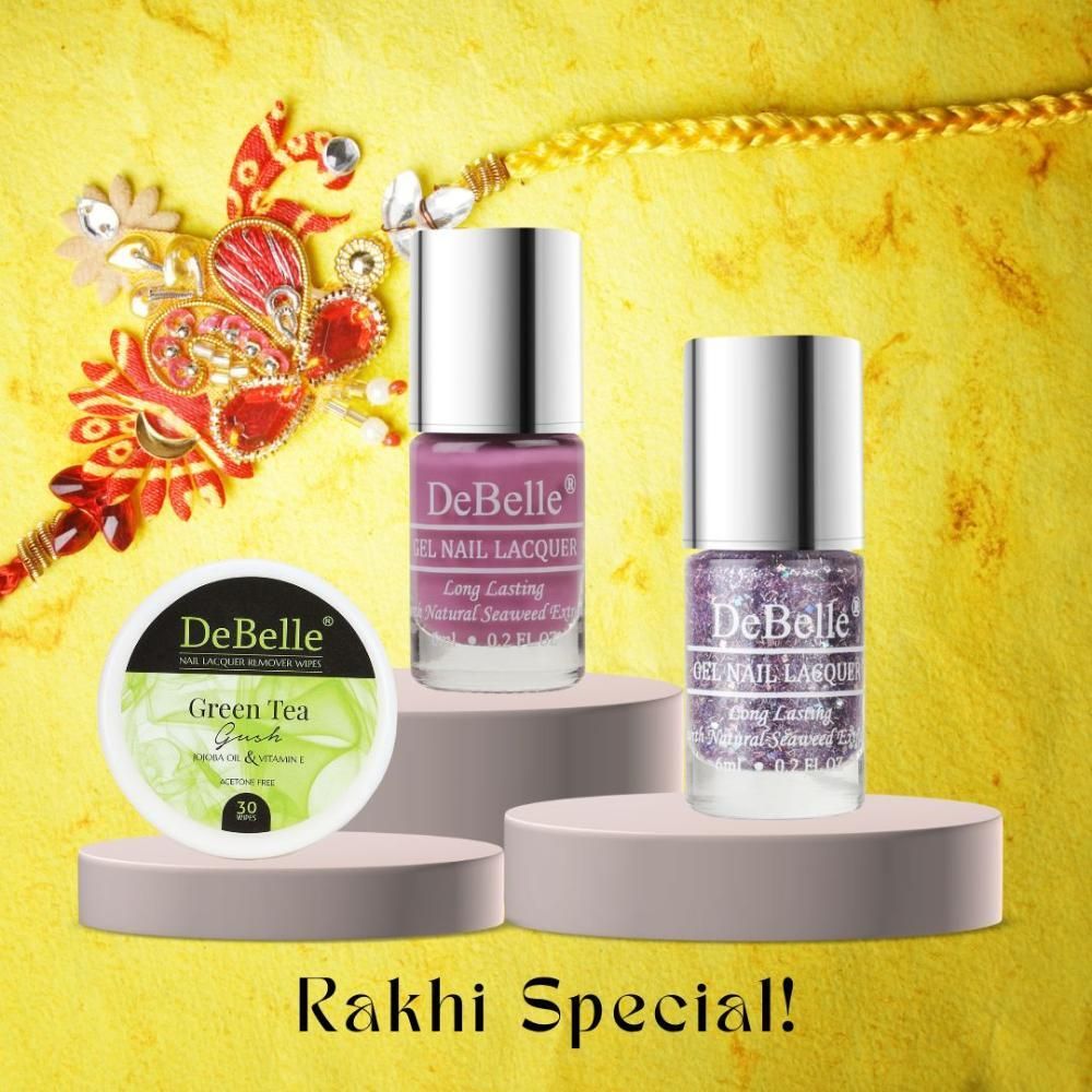 debelle Nail Combo Kit ( Green Tea Nail Polish Remover Wipes, Tatiana Tassles Nail Polish, Flamboyant Florina Nail Polish)-picture-14