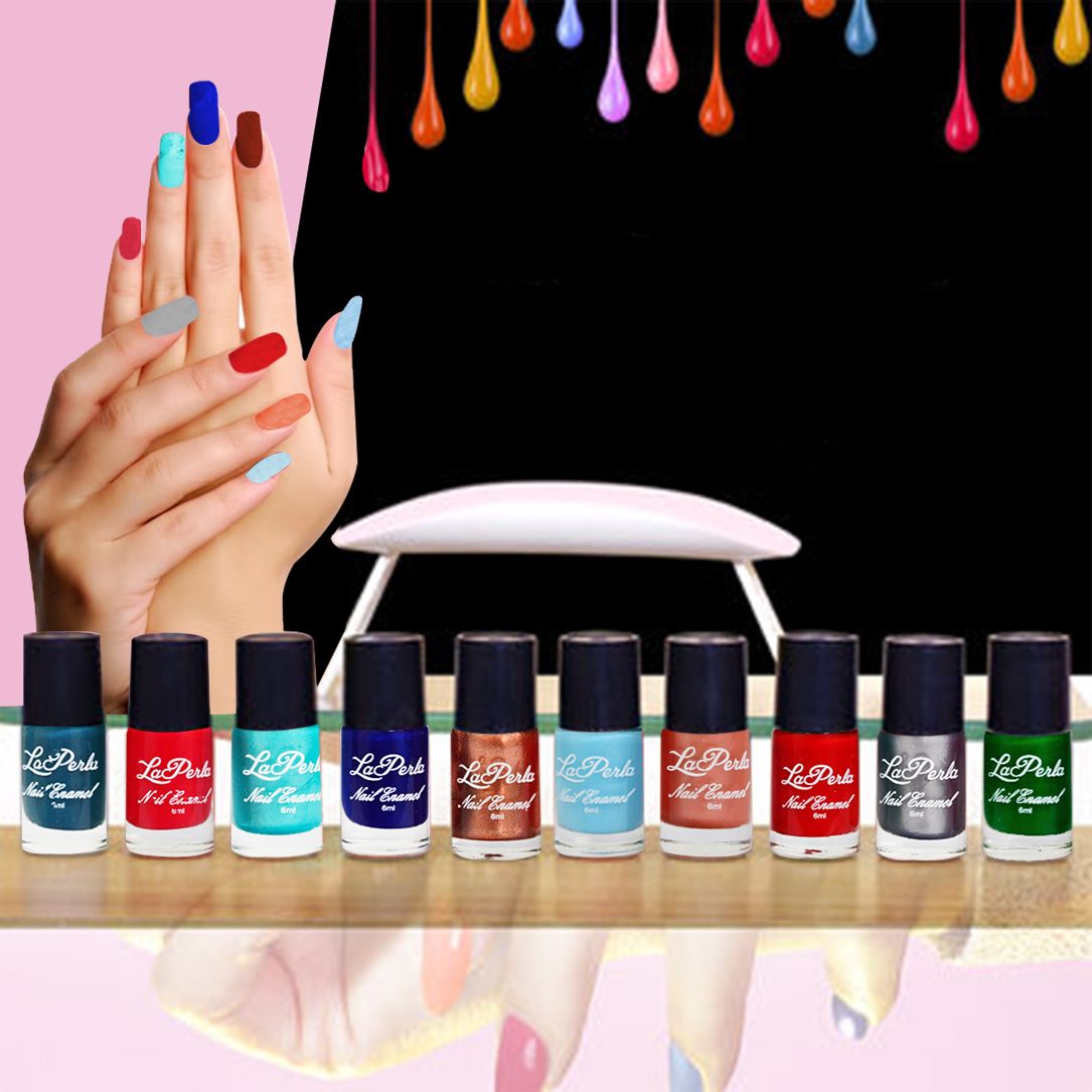 adbeni Nail Paint With Mini Nail Lamp USB UV Dryer Trendsetting Shades-picture-15