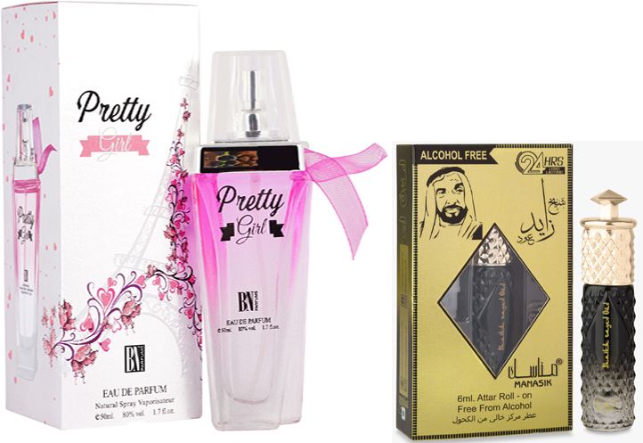 bn parfums Pretty Gril Perfumes 50ml & Shaikh Zayad Oud 6ml-picture-39