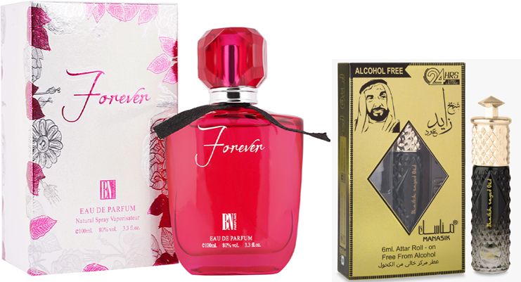 bn parfums Forever Perfumes 100ml & Shaikh Zayad Oud Attar 6ml-picture-43
