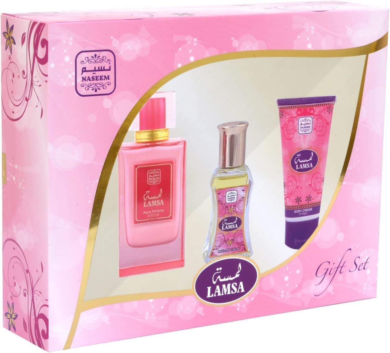 Lamsa Gift Set - Aqua Perfume 80 ml, Roll-On Oil 24 ml & Body Cream 50 g-image-36