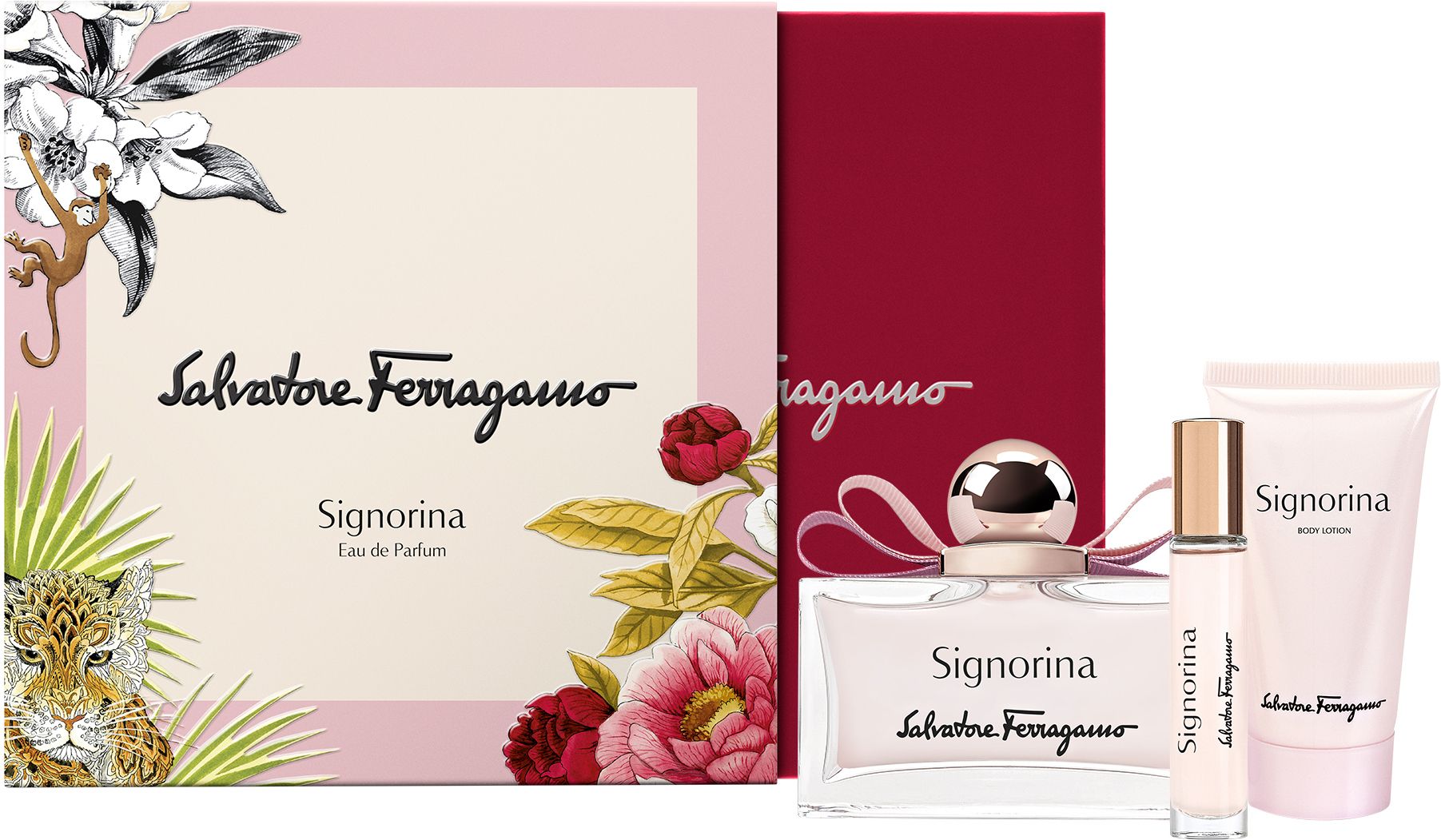 Signorina Spring Set (Eau de Parfum 100ml + 10ml + Body Lotion 50ml)