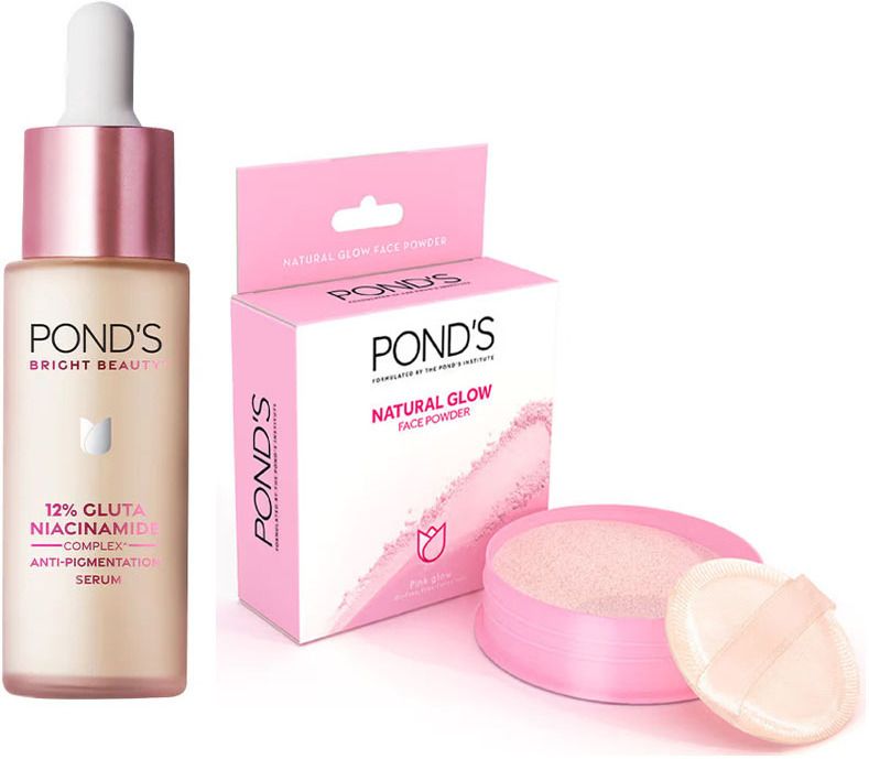 Bright Beauty Ultimate Brightening Serum (15ml) Natural Pink Glow Face Powder (30g)-image-39
