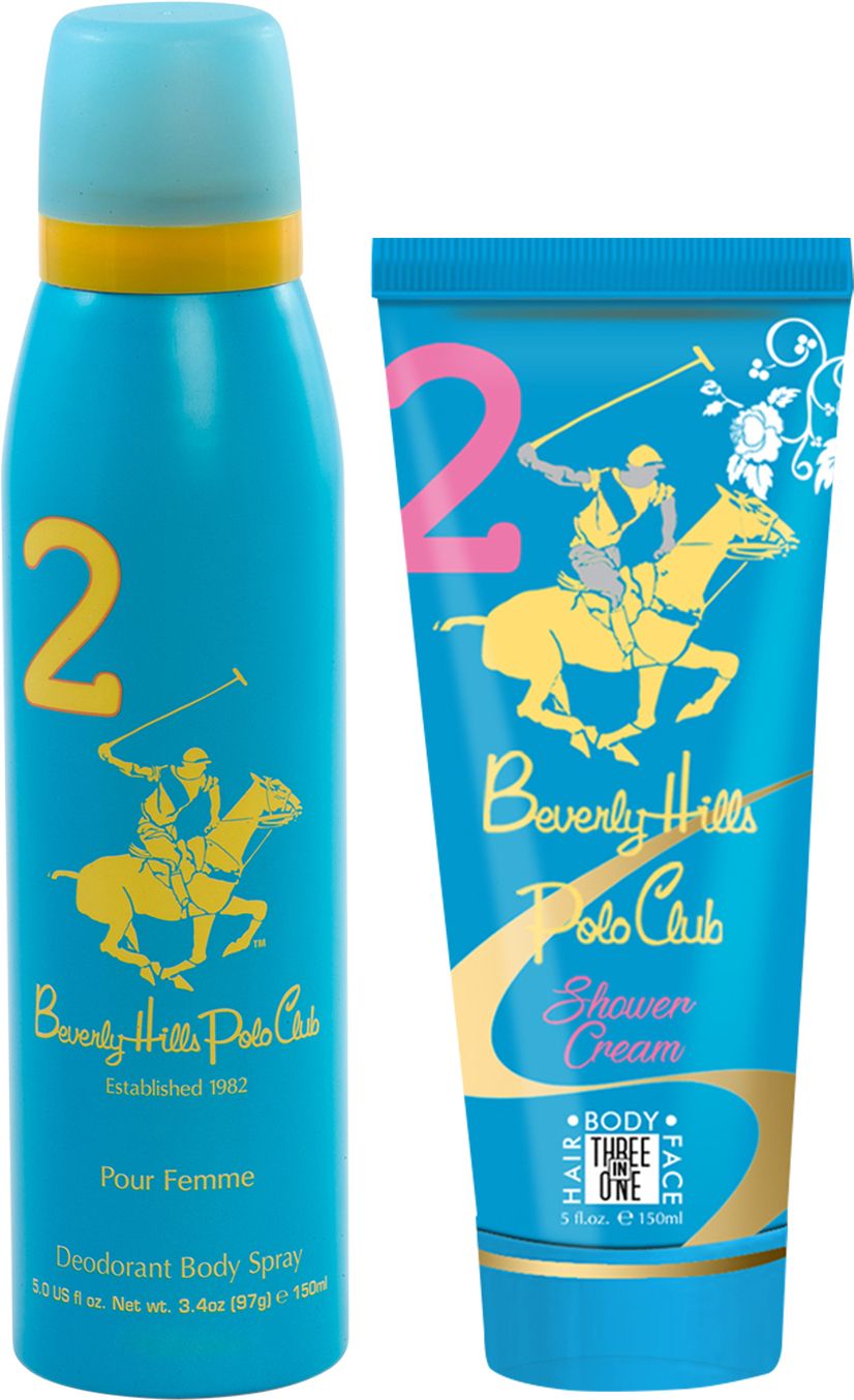 beverly hills polo club Gift Set No.2 (Women's) Body Mist 150ml + Shower Cream 150ml-picture-23