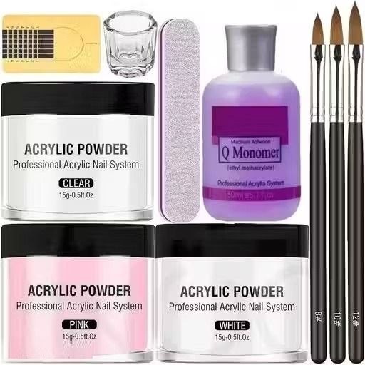 beauzy Acrylic Nail Kit Powder Monomer Brush File Bowl Set Pro Plus-picture-43