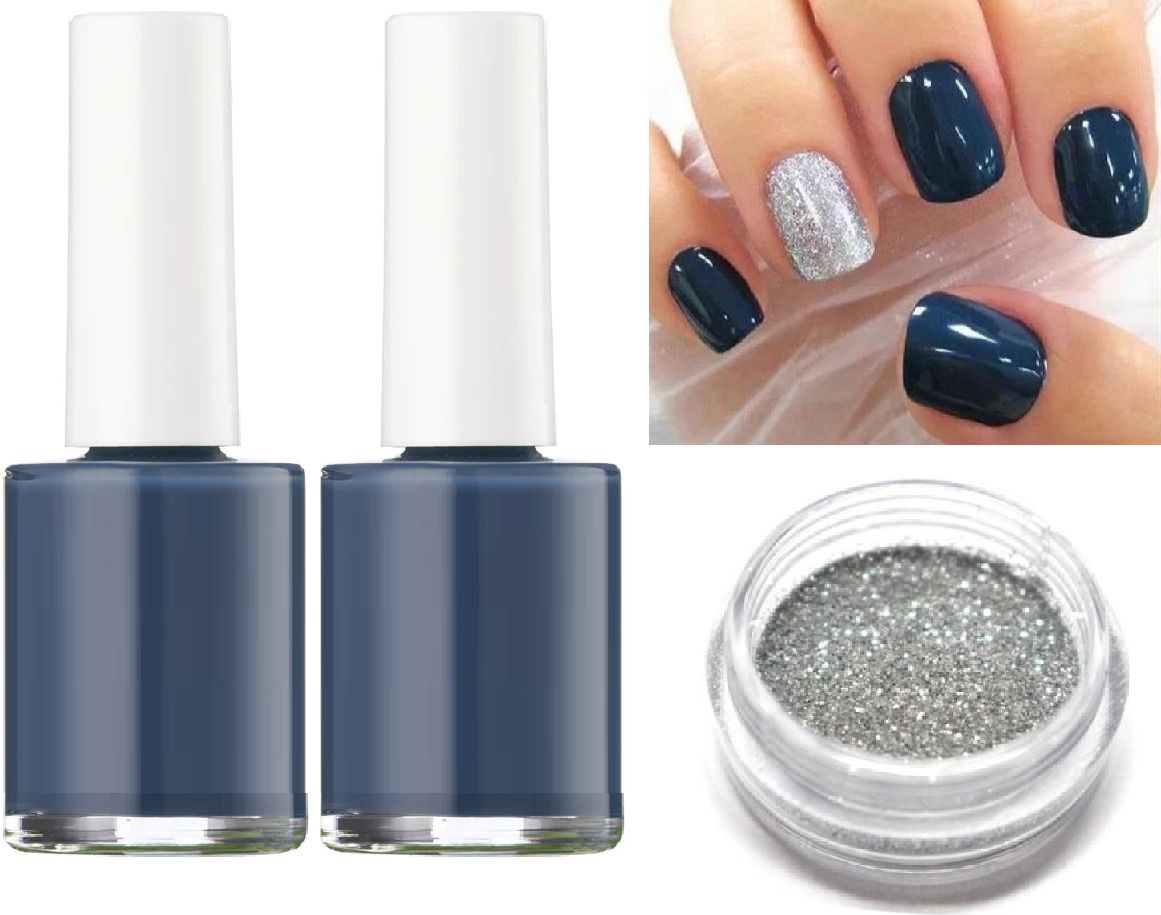 GLOSSY FINISH NAIL PAINT COMBO & MULTI USE MINI GILLITER-image-22