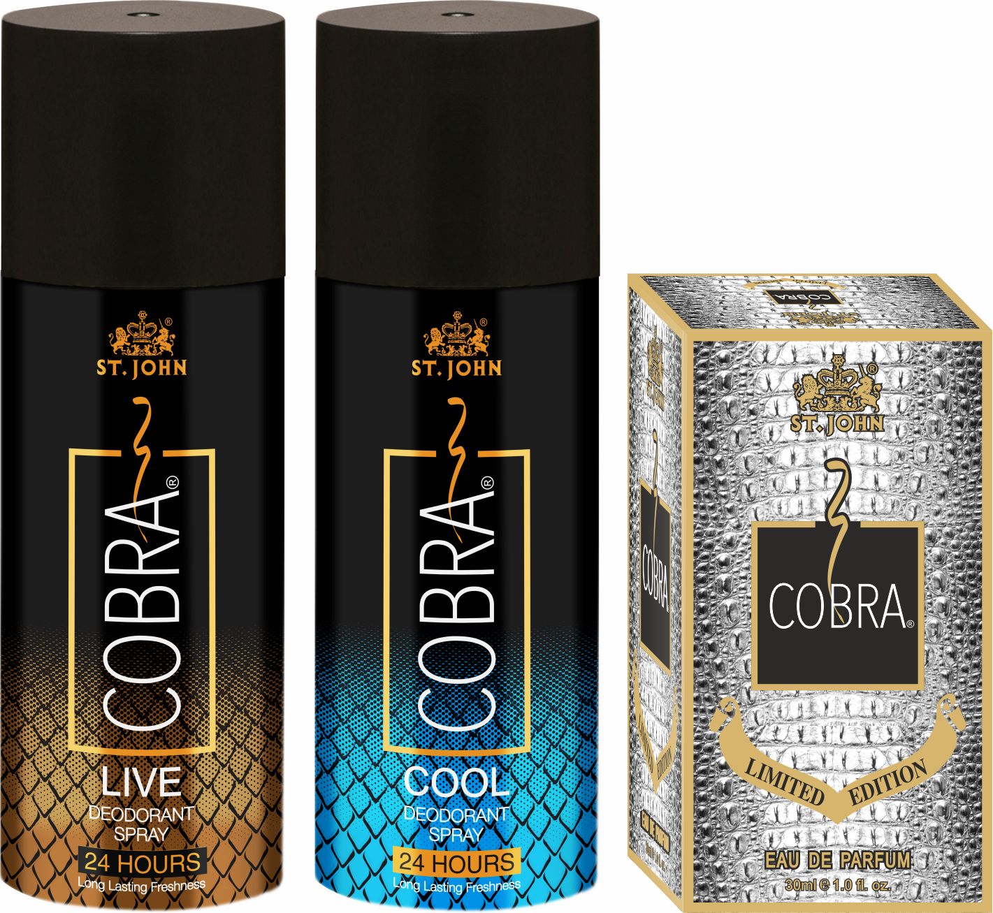 st-john Deodorant Live 150ML and Cobra Cool 150ML & Cobra Limited Edition 30ML Gift Pack-picture-10