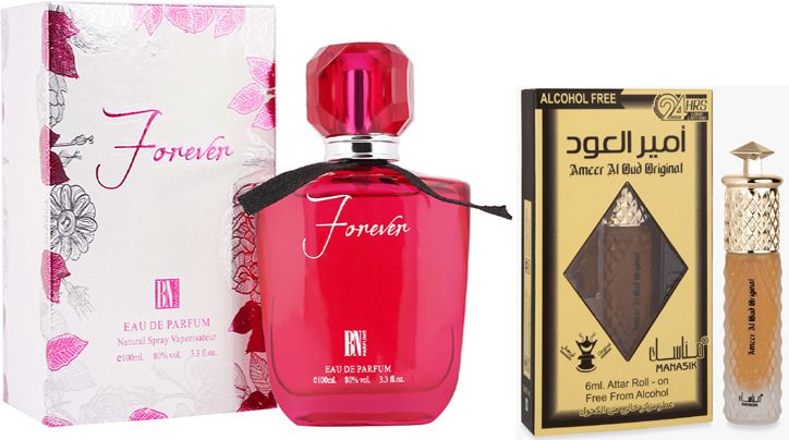 bn parfums Forever Perfumes 100ml & Ameer Al Oud Orignal Attar 6ml-picture-32