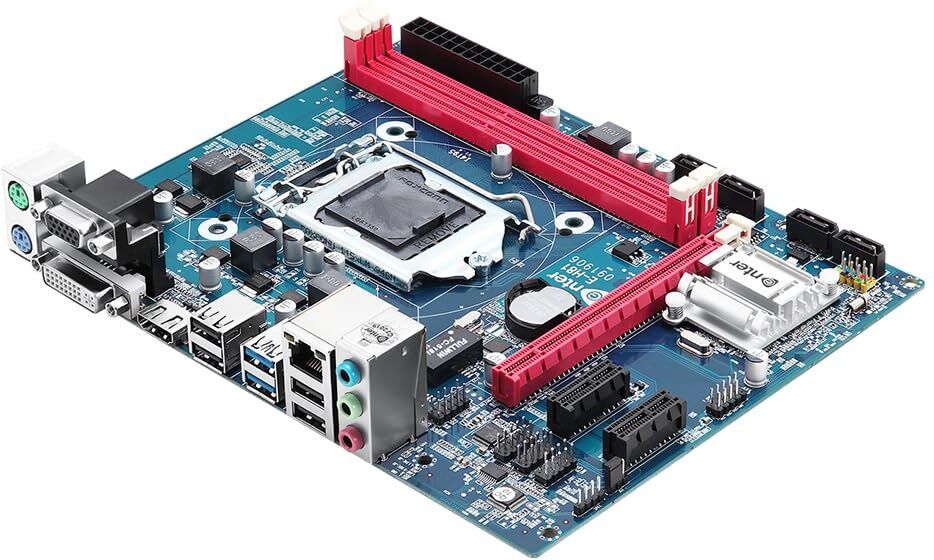 RashMove Enter E-H81 Motherboard with DDR3 Ram, HDMI Port, HD 6 Channel Audio Combo Motherboard