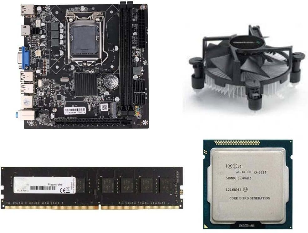 CPU WALA H61 Combo Kit Core i3 3rd Gen + 8GB DDR3 RAM + CPU Fan LGA 1155Socket Micro-ATX Intel H61 Chipset DDR3 Motherboard for Desktop-image-7