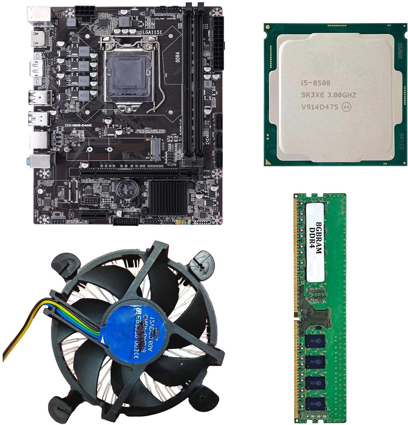 CPU WALA Core i5 8500 Combo Kit + 16GB DDR4 RAM 8th Gen CPU LGA1151Socket Micro-ATX Intel H310 Chipset DDR4 Motherboard for Desktop-image-28