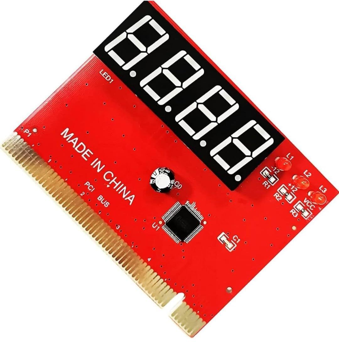 Malati 4 Digit PCI PC Motherboard Analyser Diagnostic Card Tester, with User Manual Combo Motherboard-image-7