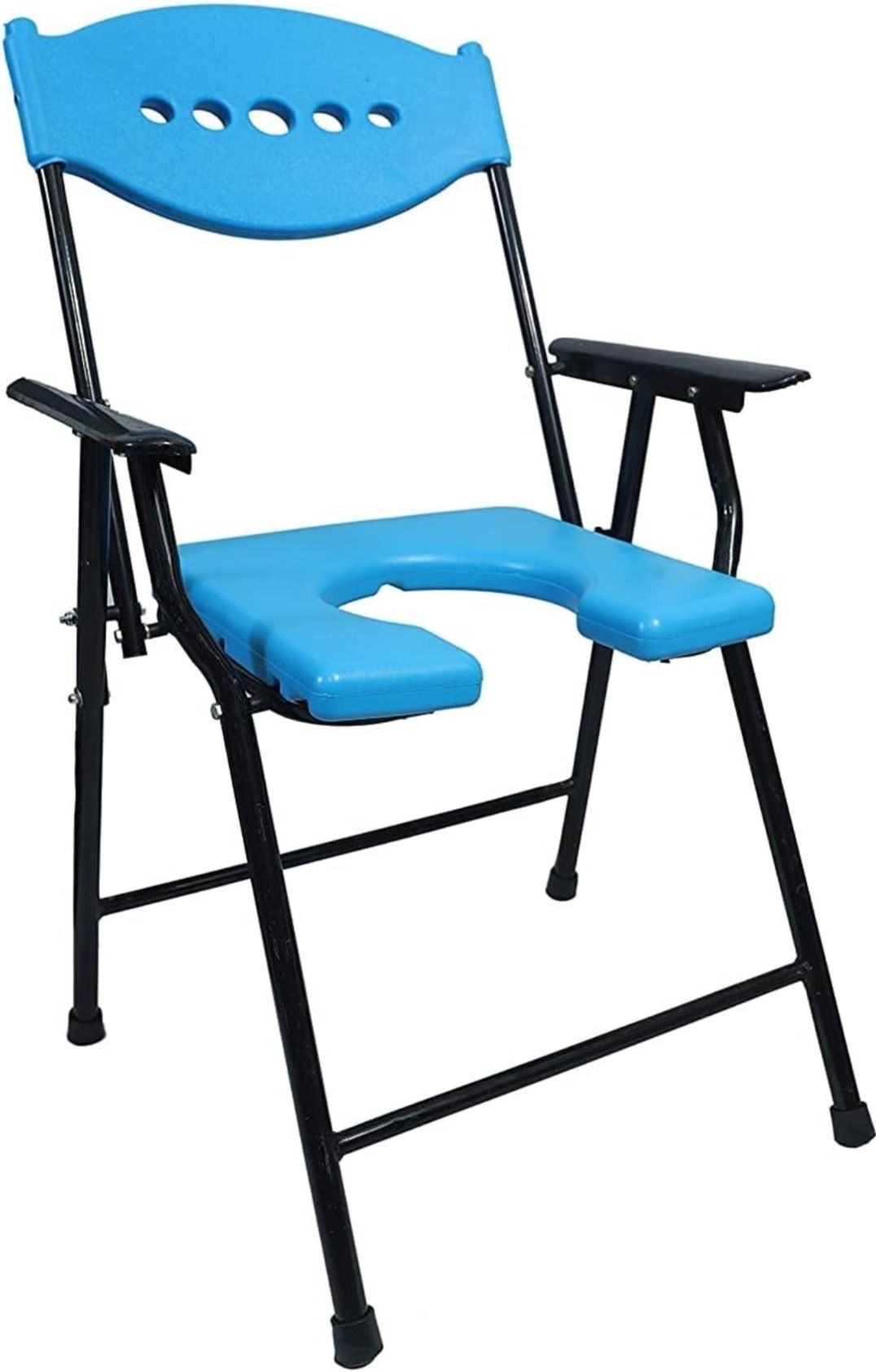 blue chair Commode Chair-image-0