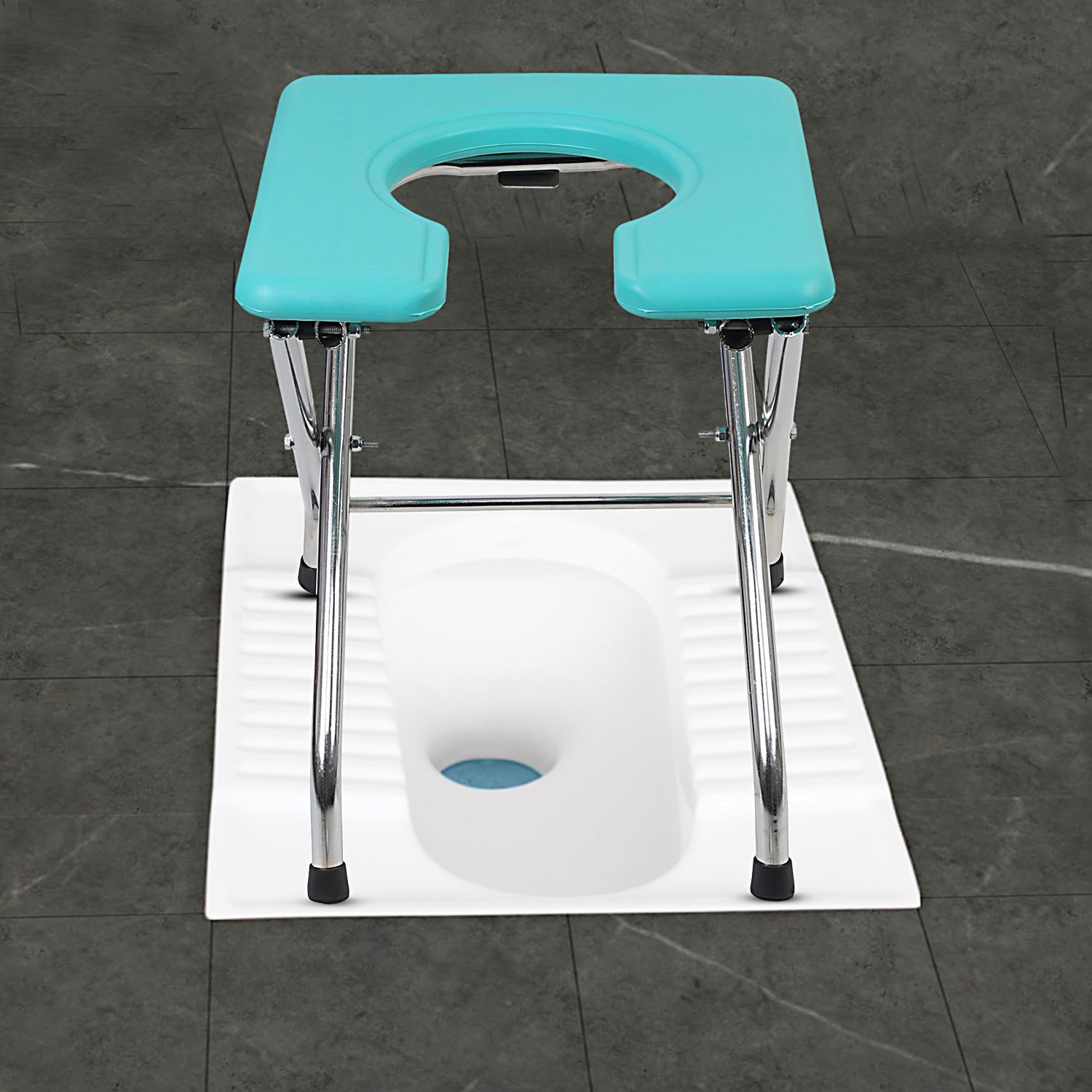 Folding Elderly Disabled Men and Pregnant Women Shower and Bathing Commode Chair Commode Shower Chair-image-34
