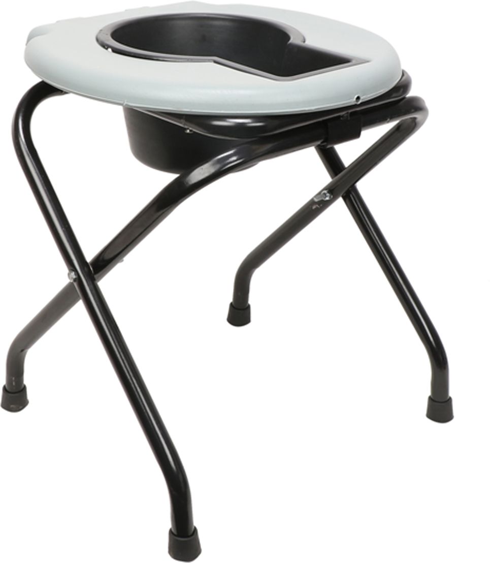 Foldable with anti skid rubber legs Commode Chair for unisex Comfortable Safe chair Indian Commode-image-25