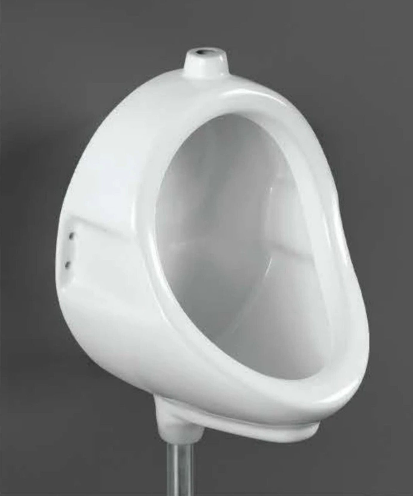 Wall Mounted Urinal Pot for Men | Premium White Glossy Finish mD Gents Urinal mD Standard Commode Urinal-image-2