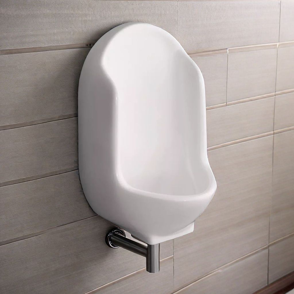 Ceramic White Urinal for Bathroom | 12.99 x 14.56 x 24.40 Inch | Large Urinal | Standard Commode Urinal