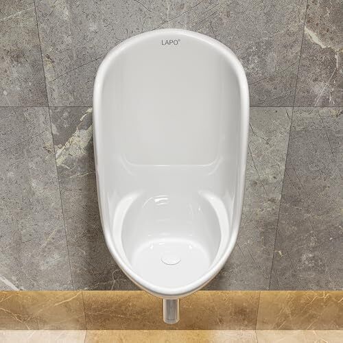 Urinal Pot For Men, Wall Mount Toilet - (21 X 15 X 25 INCH) Urinal-White-Large Standard Commode Urinal