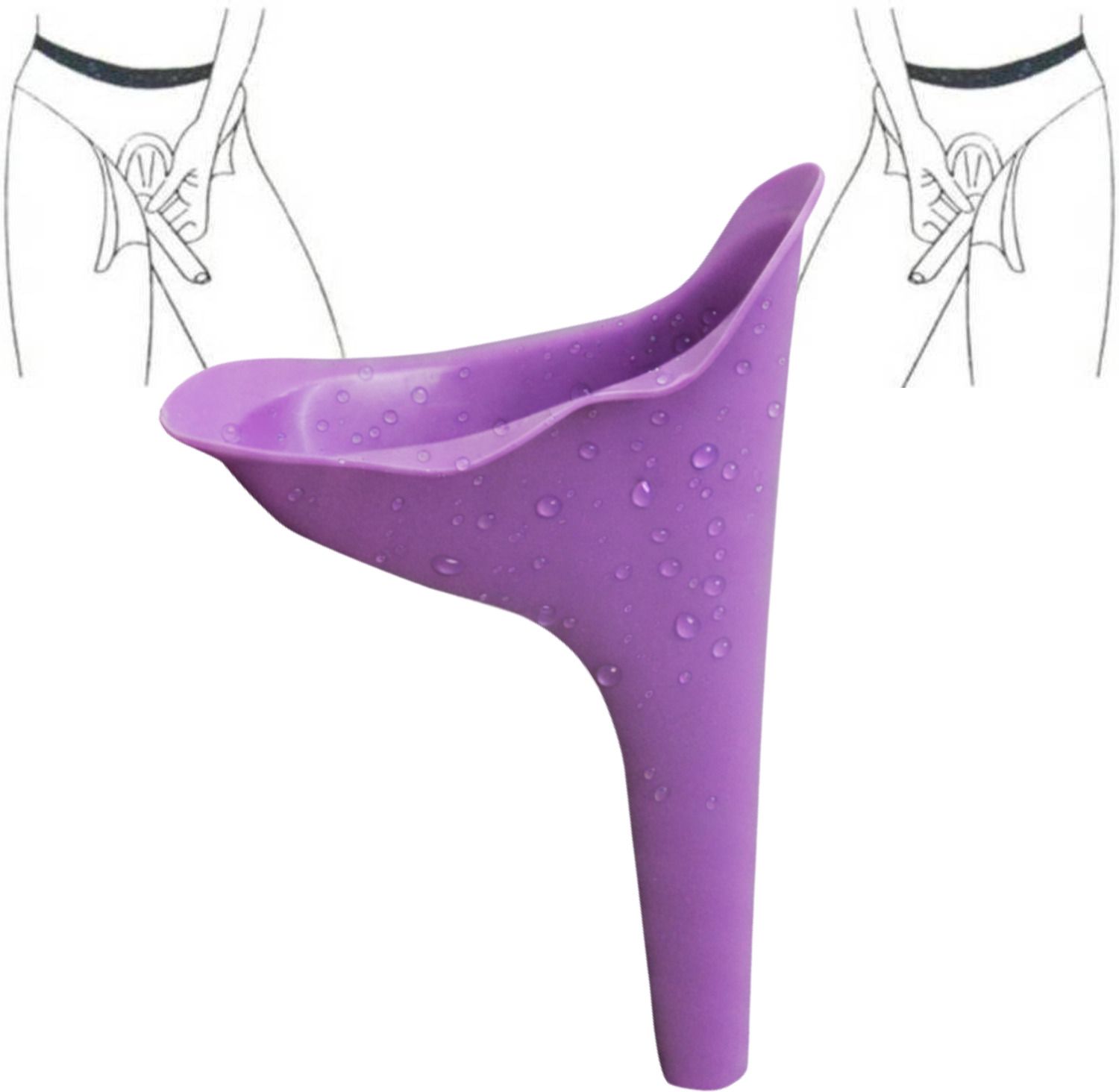 pranard TravelMate Silicone Pee Funnel Pack SPUF-02 Standard Commode Urinal-picture-11