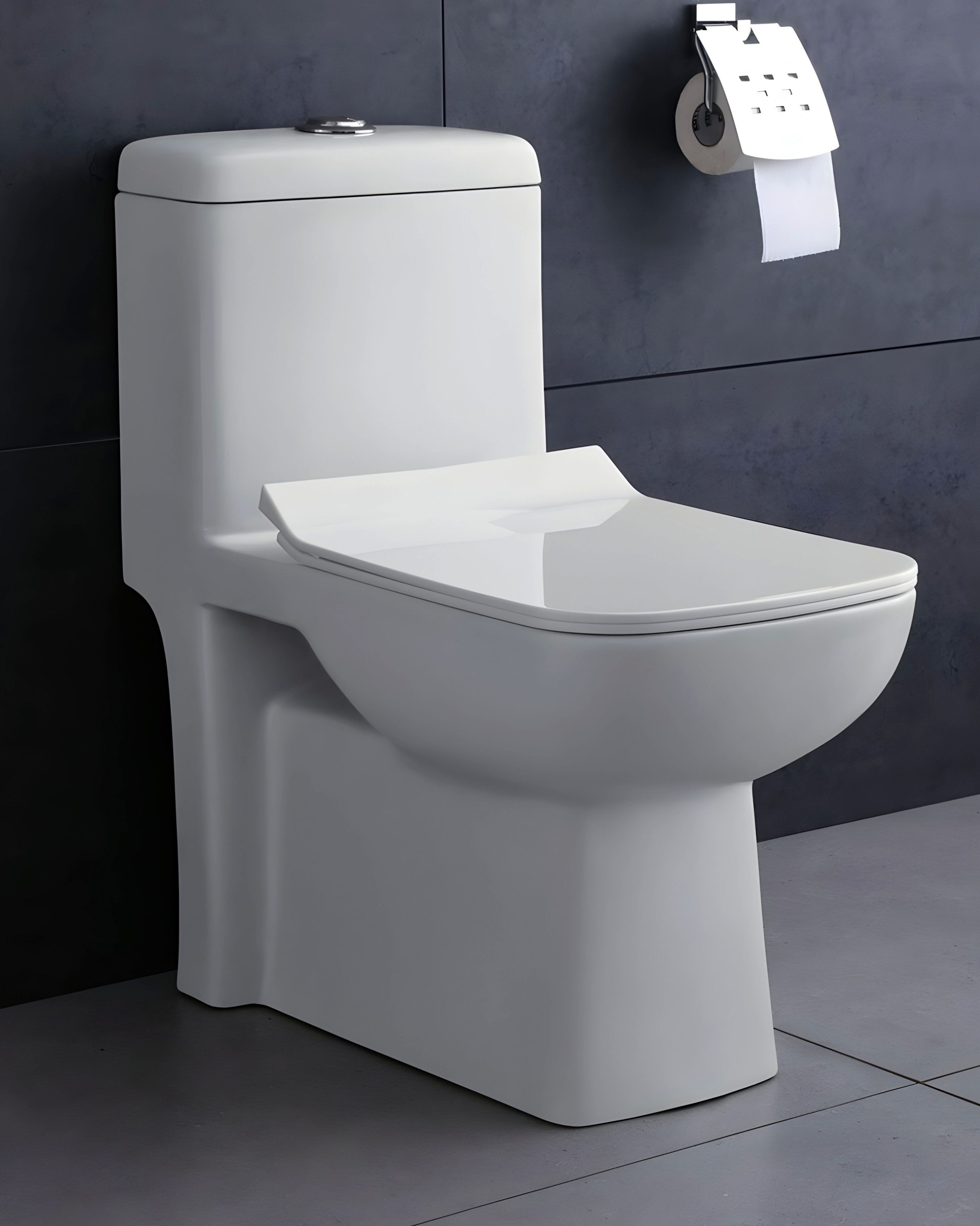 /Water Closet With Soft Close Toilet Seat Premium Grade Ceramic's One Piece Western Commode-image-22
