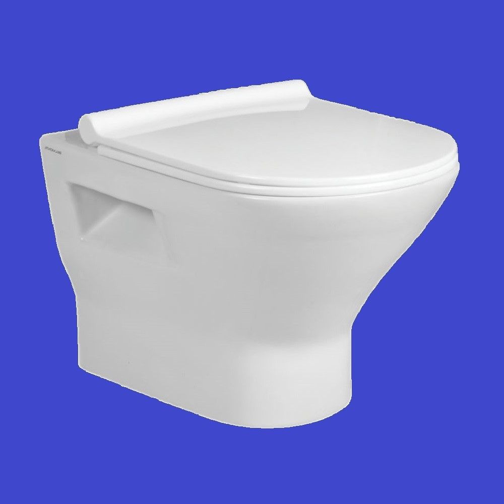 vardhman ceramics Wall Mounted Rimless Wall Hung EWC Western Commode Toilet Water Closet Western Commode-picture-25