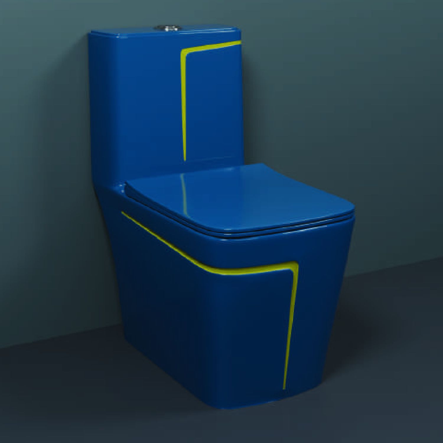 One-Piece Western Commode | Modern Ceramic Water Closet with Soft Close Seat RM -2026 | 660L x 375W x 740H mm Western Commode-image-35