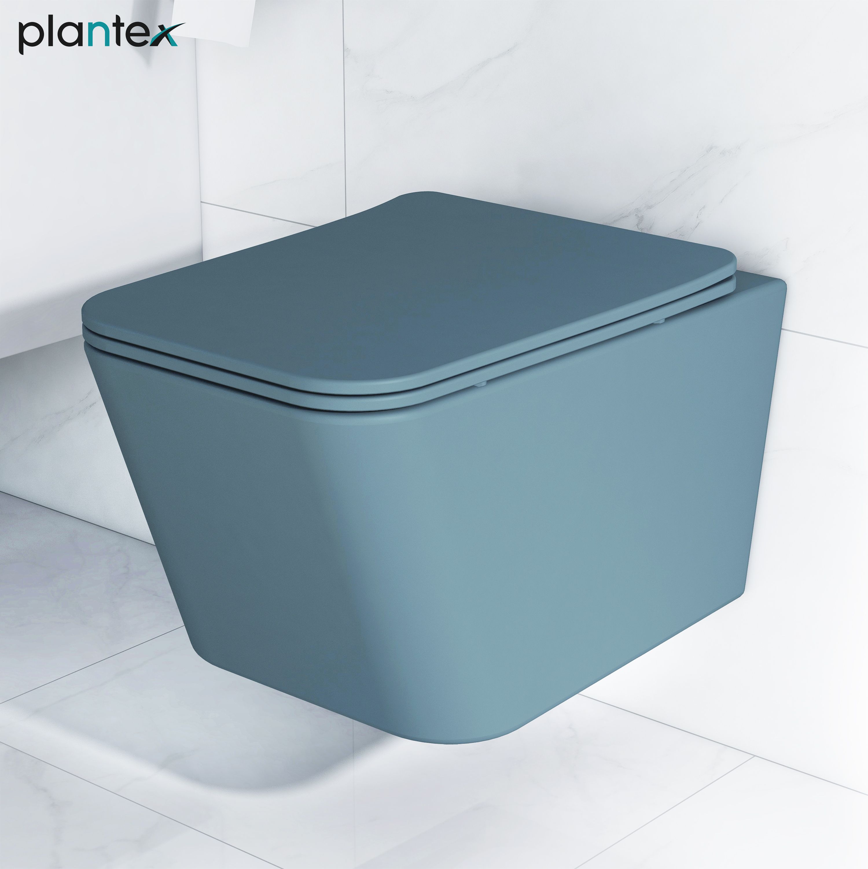 plantex Ceramic Wall Hung Commode for Toilet/Rimless Western Commode/Commode with Soft Closing Toilet Seat - ( P Trap, APS-3045) Western Commode-picture-31