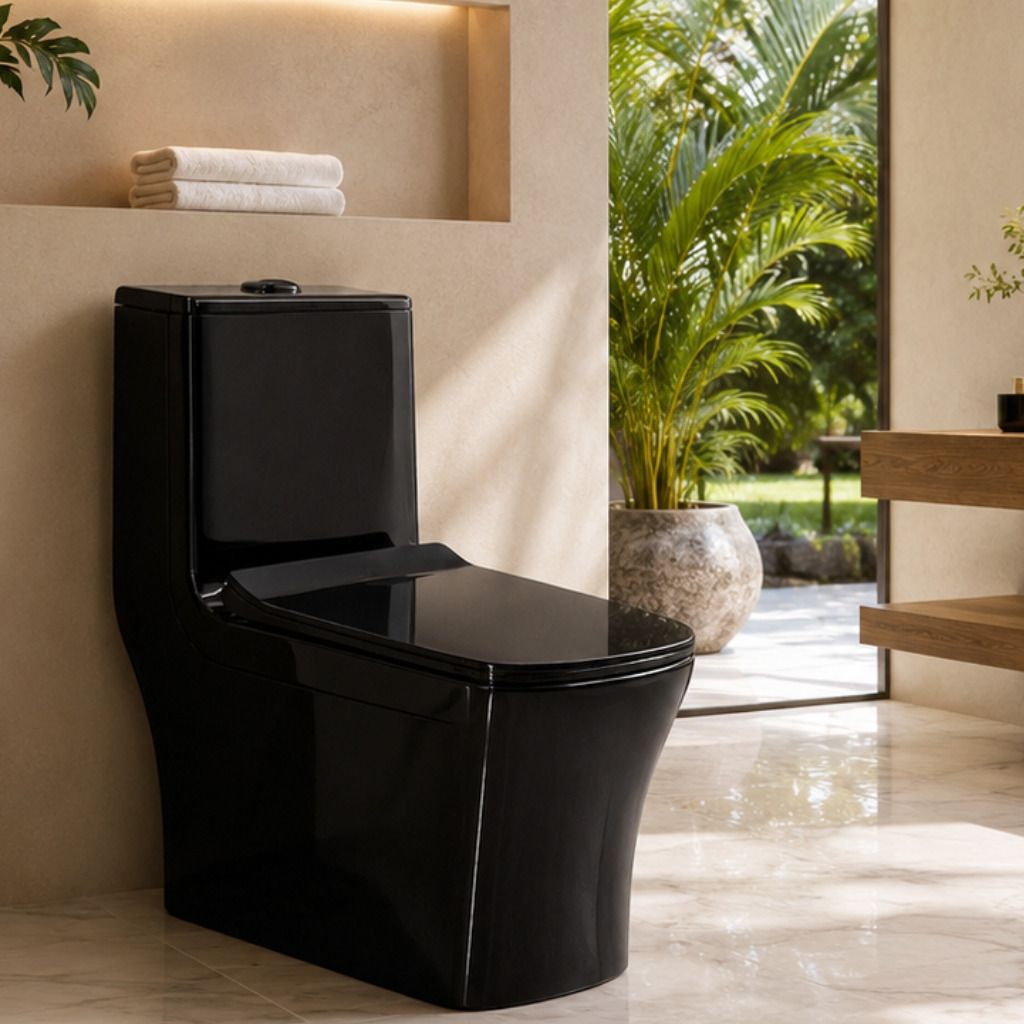 cara mark Anti-Bacterial | Square Body EWC Water Closet for Luxury Bathroom| Western Toilet Commode| Dual Flush | Soft-Close Seat | Floor Mounted S-Trap Western Commode-picture-44