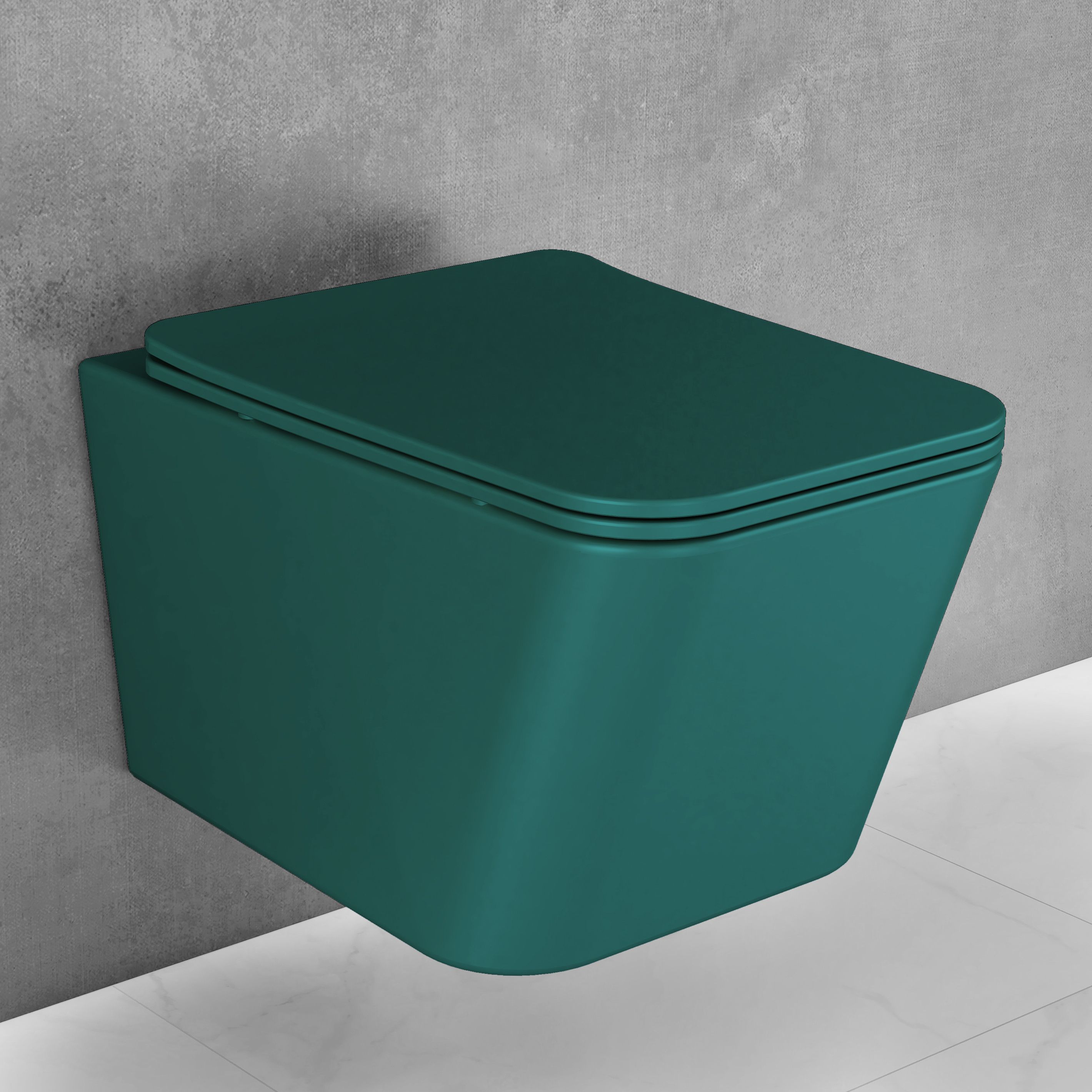 P-Trap Ceramic Rimless Wall Hung Western Toilet, Water Closet, Commode With Toilet Seat Western Commode-image-36