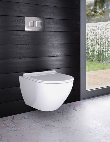Platinum Ceramic Western Toilet/Water Closet/Commode With Soft Close Toilet Seat NEW-PREMIUM GRADE CERAMIC WALLHUNG TOILET COMMODE Western Commode-image-24